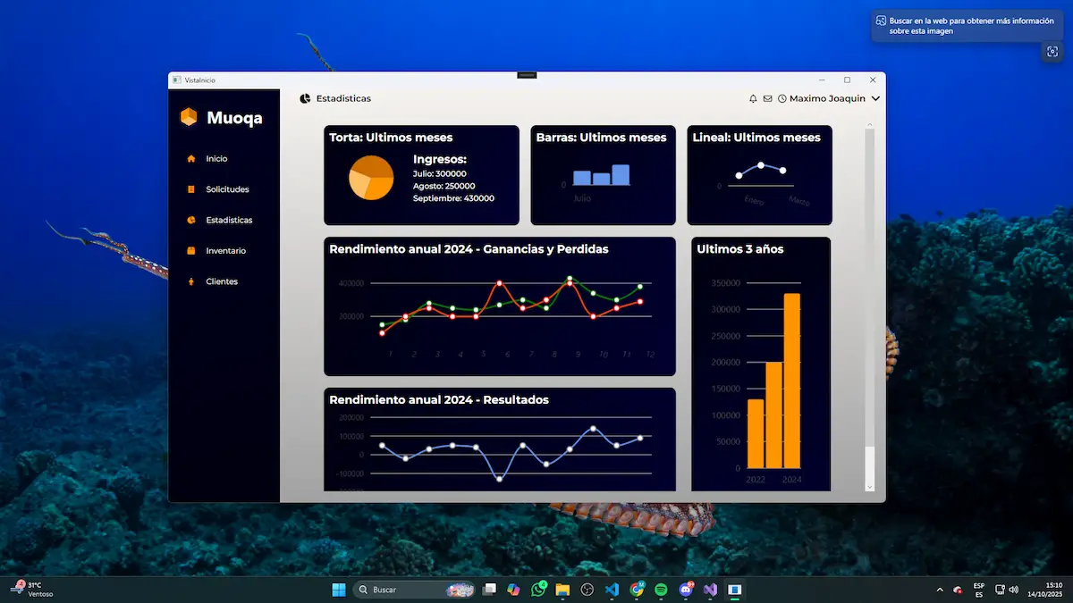 Ejemplo de aplicación de escritorio